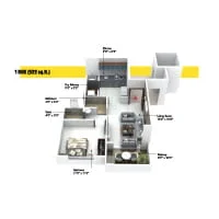 Vaastu Dreams Moshi-Chikhali 1 BHK Floor Plan Image